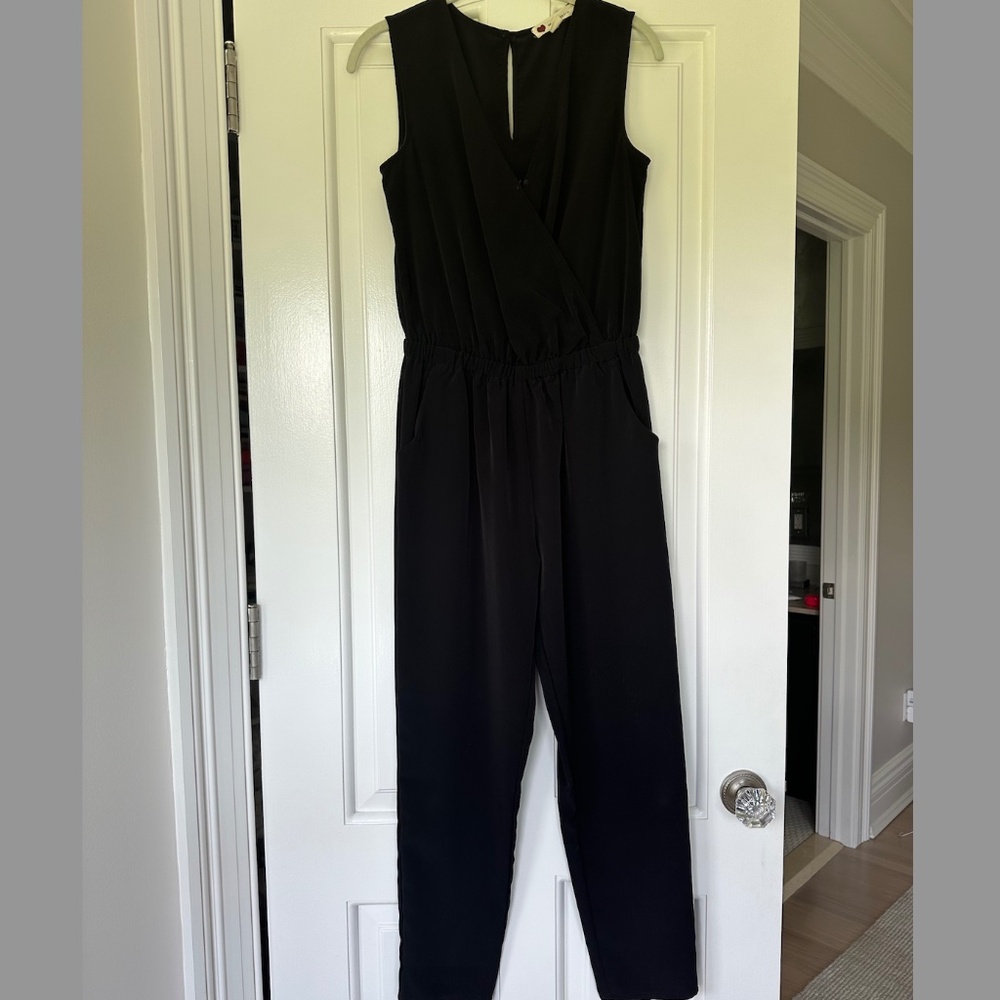 One Clothing Black Polyester Jumpsuit